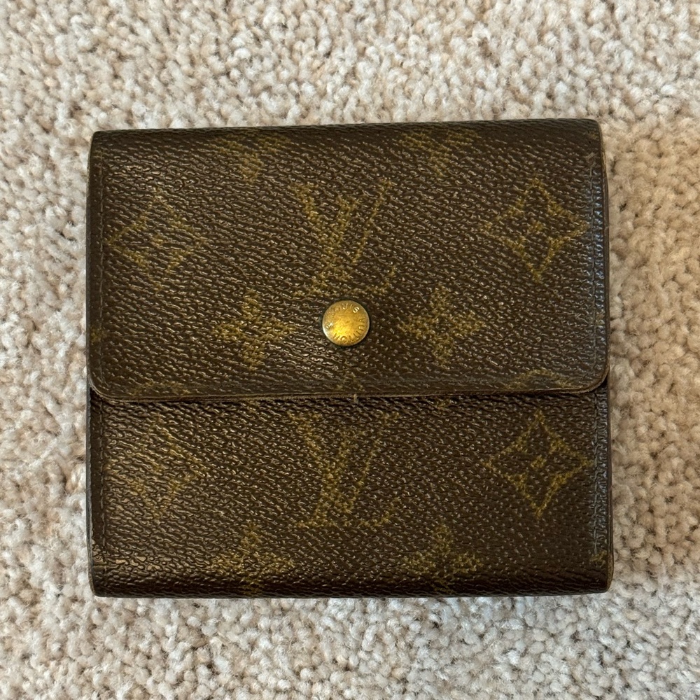 Louis Vuitton Monogram Compact two sided wallet with coin purse